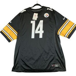 Nike Pittsburgh Steelers Pickens #14 NFL Jersey Black Men's XXL New With Tags